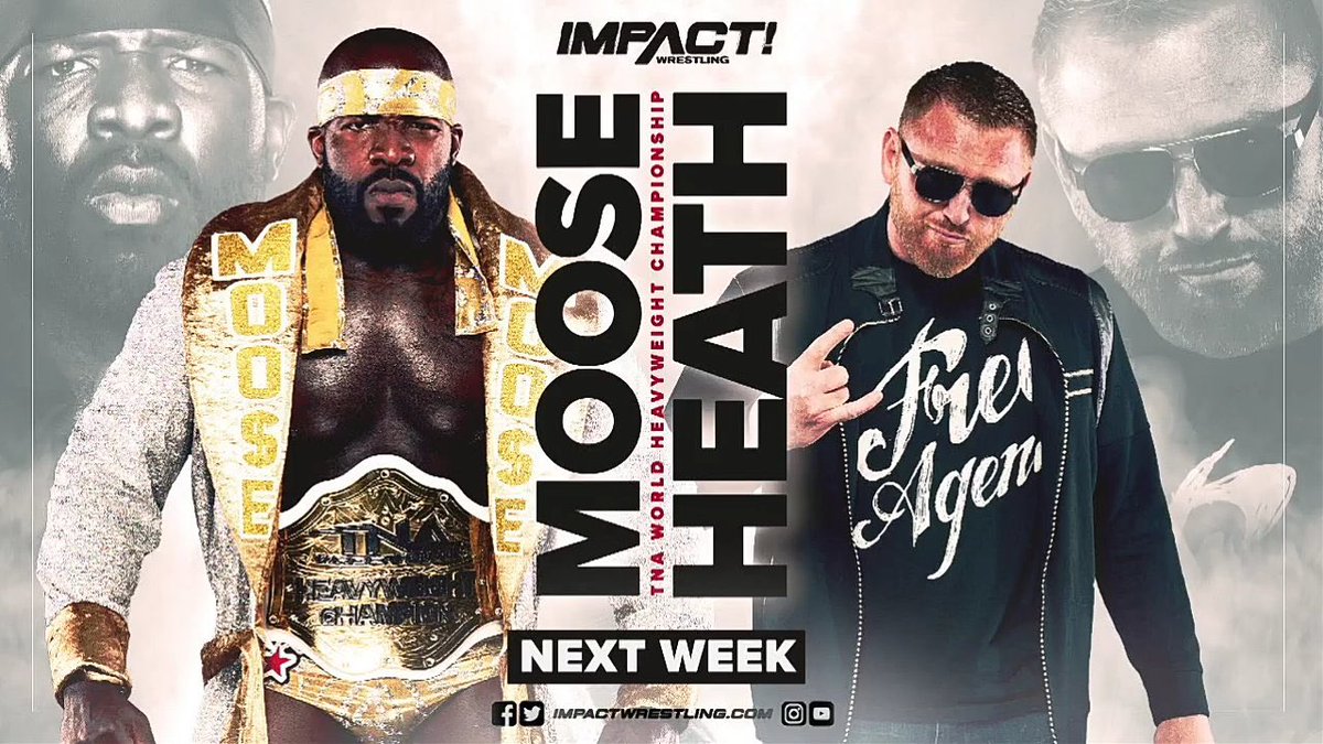 Next week, Moose will take on Heath in singles action