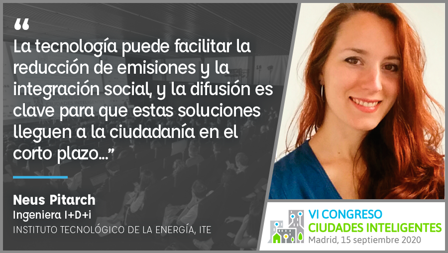 CongresoCI's tweet photo. Entrevista a Neus Pitarch @itenergia que en #CongresoCI6 presentará ponencia "Desarrollo modelo optimización rutas #VehículosEléctricos para conectar áreas extraurbanas y rurales con núcleos hospitalarios" 15/9 en @LaNaveMadrid Organiza @grupotecmared https://t.co/TDwGNvo9Vt https://t.co/pTBvBDvBCG