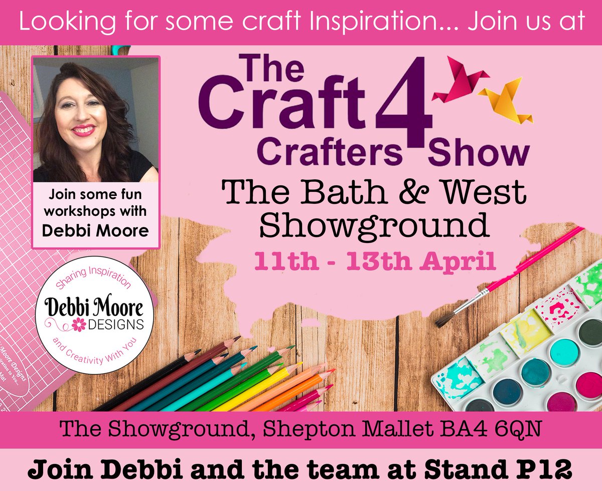 kinjal1595's tweet image. Join us for some crafting fun with @Craft4Crafters April 11th-13th at The Bath &amp;amp; West Showground, Shepton Mallet. We will be running a series of fun workshops which are now available for bookings! #craftshows #craft4crafters #crafts #workshops #handmade debbimoore.co.u