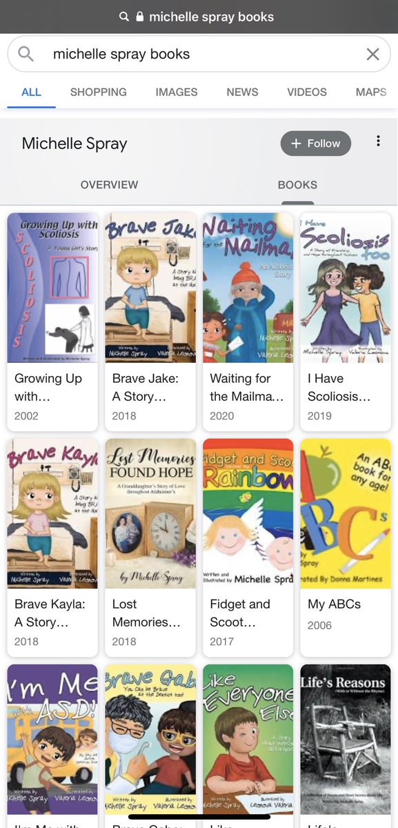 SprayBooksEtc's tweet photo. #writers #author, Have you Googled yourself with “books” at the end to see all your books in one place. Try it! Impress yourself!! #michellespray https://t.co/RfZ1DtoUts