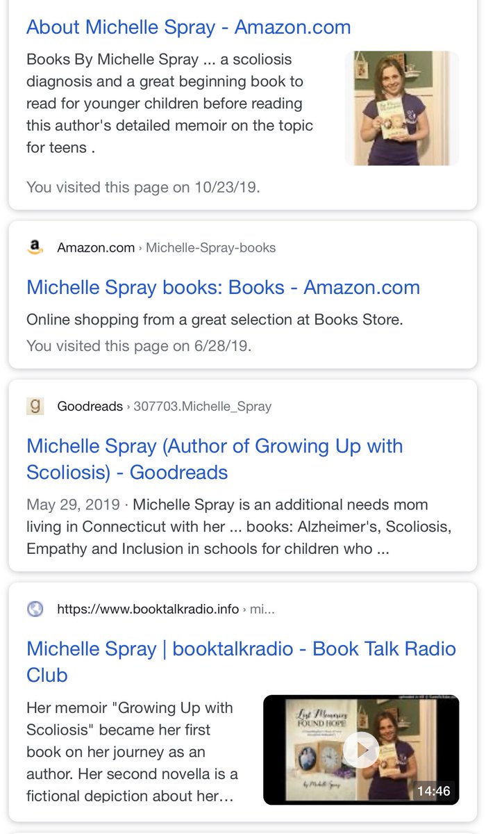 SprayBooksEtc's tweet photo. #writers #author, Have you Googled yourself with “books” at the end to see all your books in one place. Try it! Impress yourself!! #michellespray https://t.co/RfZ1DtoUts