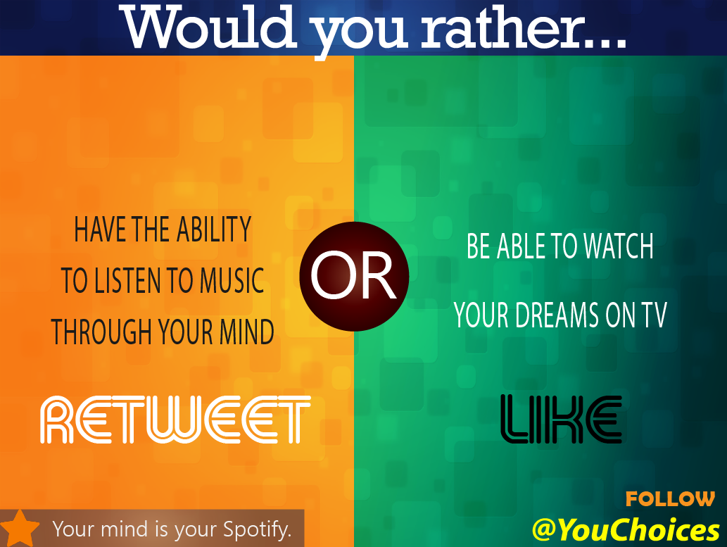 YouChoices's tweet photo. Mind or TV? https://t.co/x4KrI7vZU2
