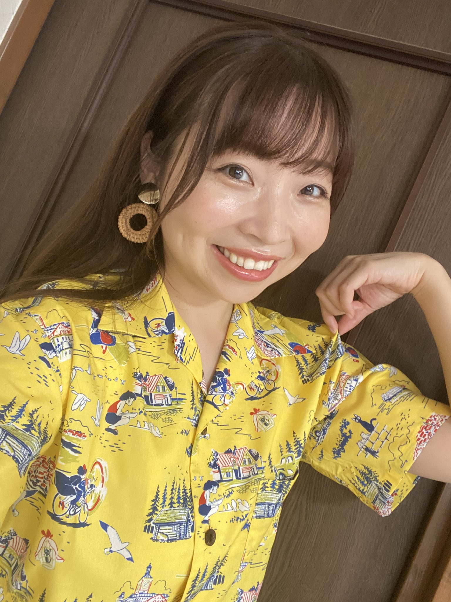 魔女の宅急便 ハワイアン シャツ アロハ 開襟 スタジオジブリ 宮崎駿