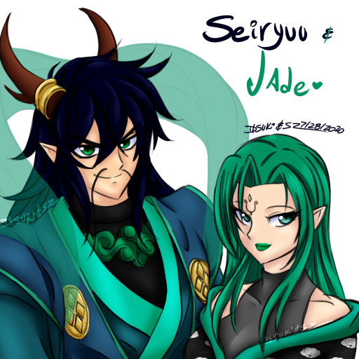 duostudioarts's tweet photo. Heavenly King and Queen.
Seiryuu and Jade

Just a test for their colors

#ocs #originalcharacters #originalstory #collab https://t.co/CEcbNIFB43