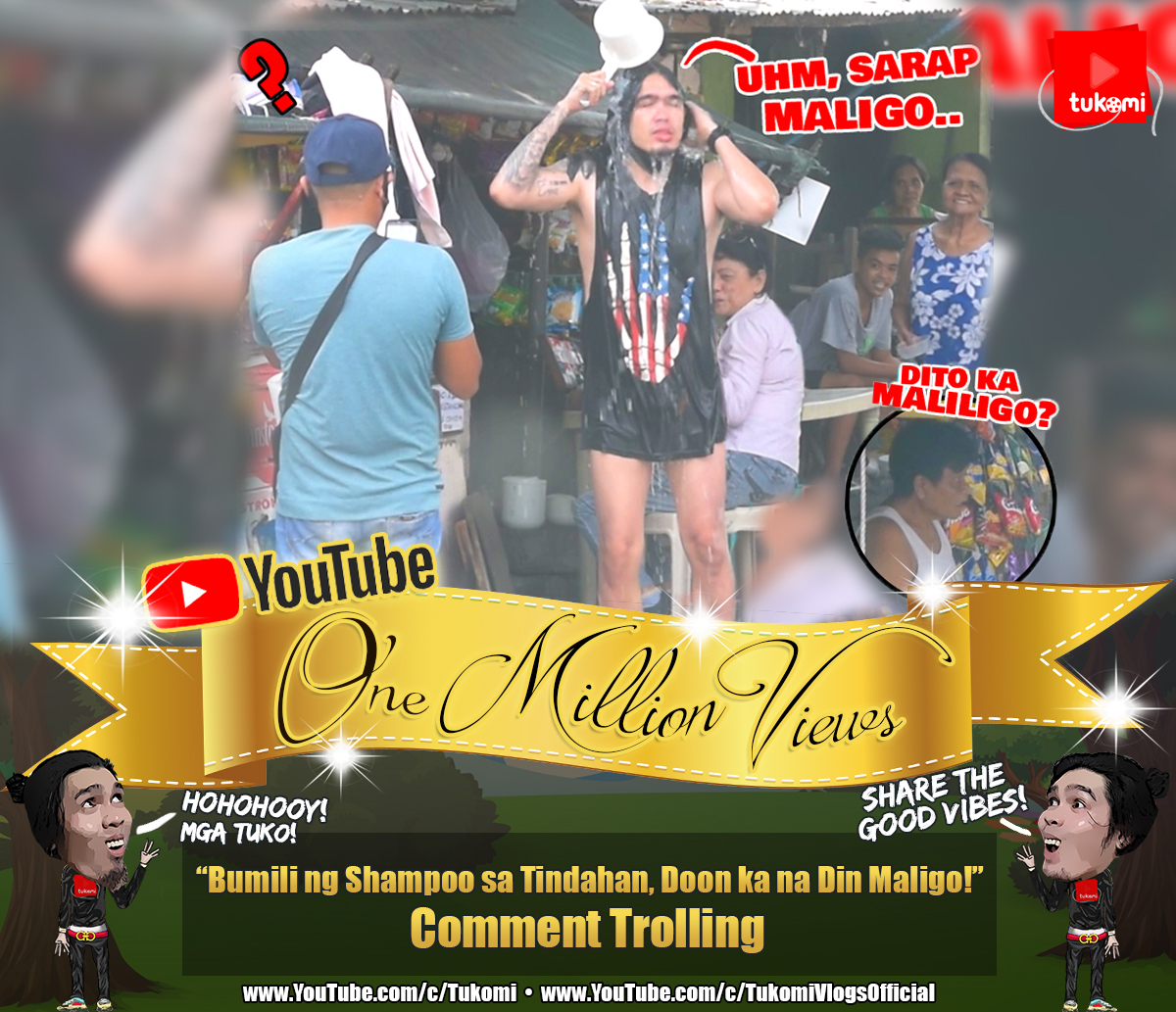 TukomiOfficial's tweet photo. Hohohooooy!! 1 Million Views para sa ating #TukomiCommentTrolling episode na "Bumili ng Shampoo sa Tindahan, Doon ka na Din Maligo!" | Comment Trolling
π https://t.co/0204GbboJW
LezgoOoooooo!! ππ Tuloy tuloy lang ang paghahasik ng Good Vibes mga Tuko!! Stay safe!! ππππ https://t.co/aWrp4pVWHq