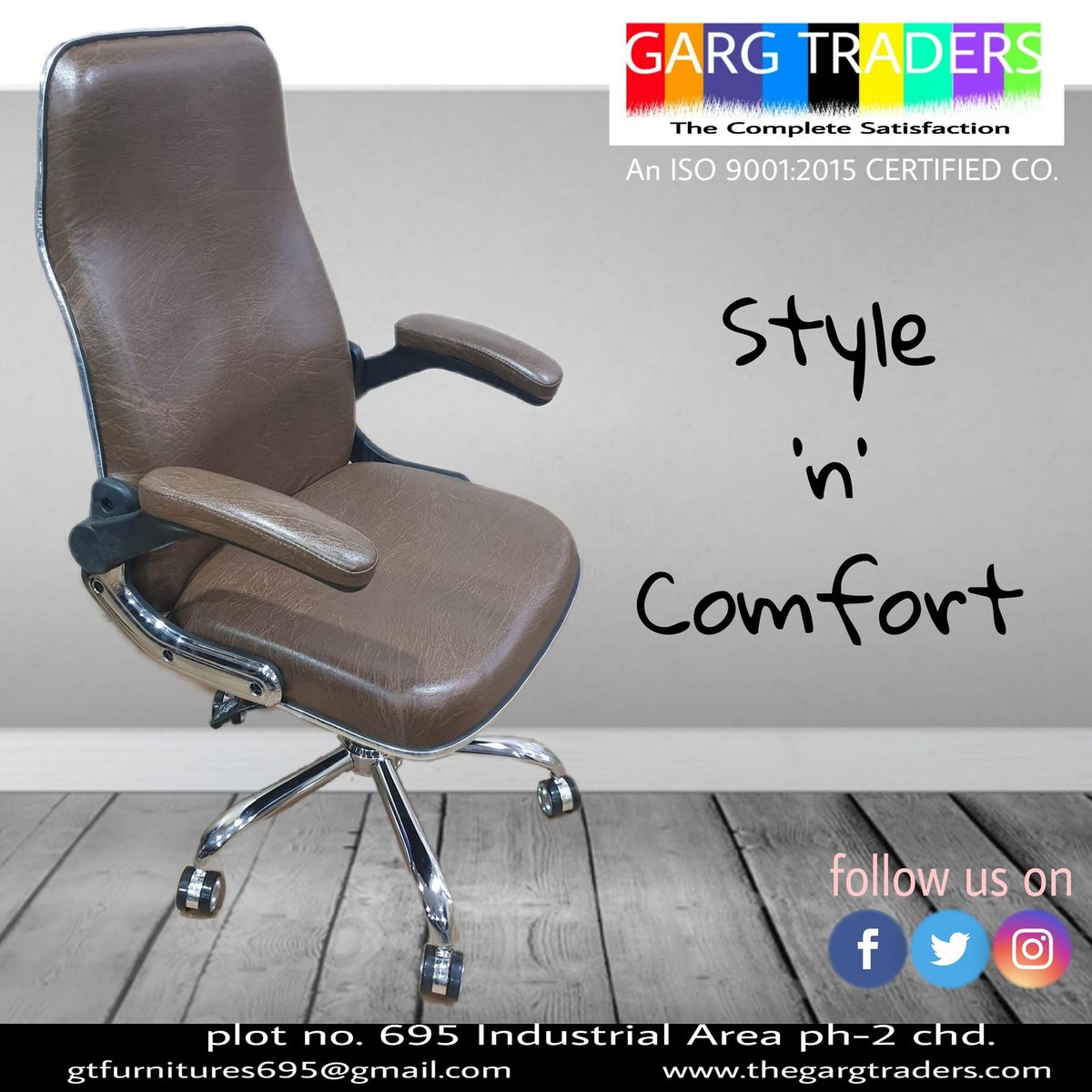 gargtraderschd's tweet photo. Office Revolving Chair
#officechairs #chairs #chairdesign #style #comfort #comfortoffice #sleek #comfotable #revolvingchair #chairs #officefurnitures #furniture #gargtraders #garginterio #sarvoch #indushind  #workstationchair #WorkFromHomeJobs 
https://t.co/yrA5VpZP8r https://t.co/JBx869eHVi