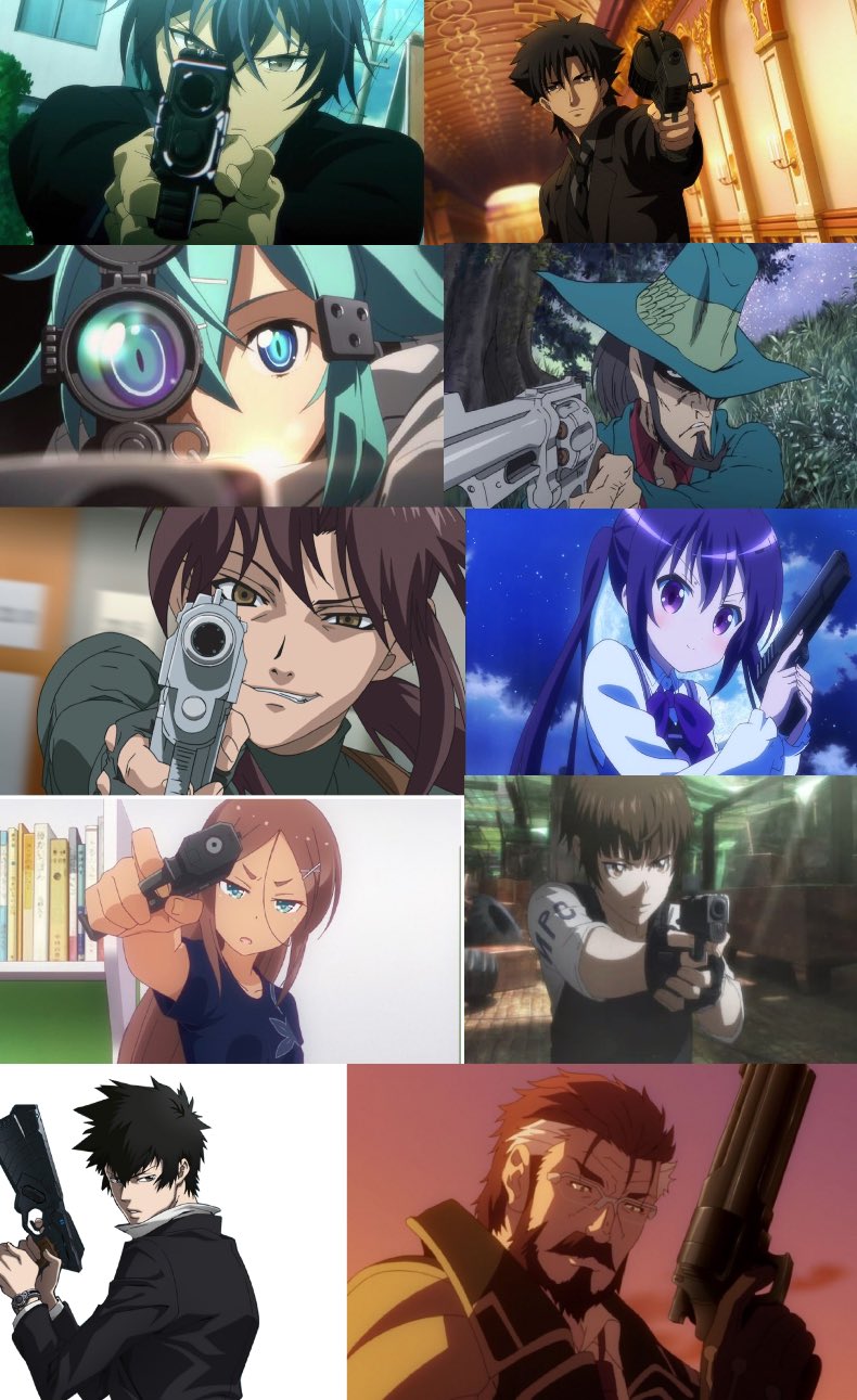 紫鳩涼夢 アニメにおけるかっこいい最強の銃使いキャラ このメンバーでバトロワしたら誰が生き残るんでしょうか 私の予想では次元と切嗣の一騎討ちになりそうです スナイパー 銃使いキャラ アニメ好きな人と繋がりたい かっこいい T Co