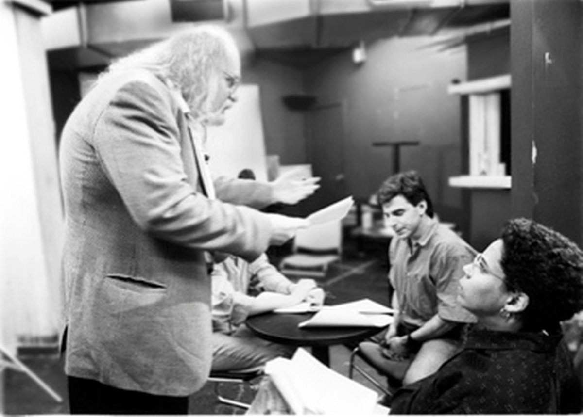 For the first time in our lives, he called me in order to have a political fight.He's been a communist since 1987. He joined a cult led by Fred Newman, a psychologist and philosopher.My brother was a capo. Thats him in the background on the right, looking down.