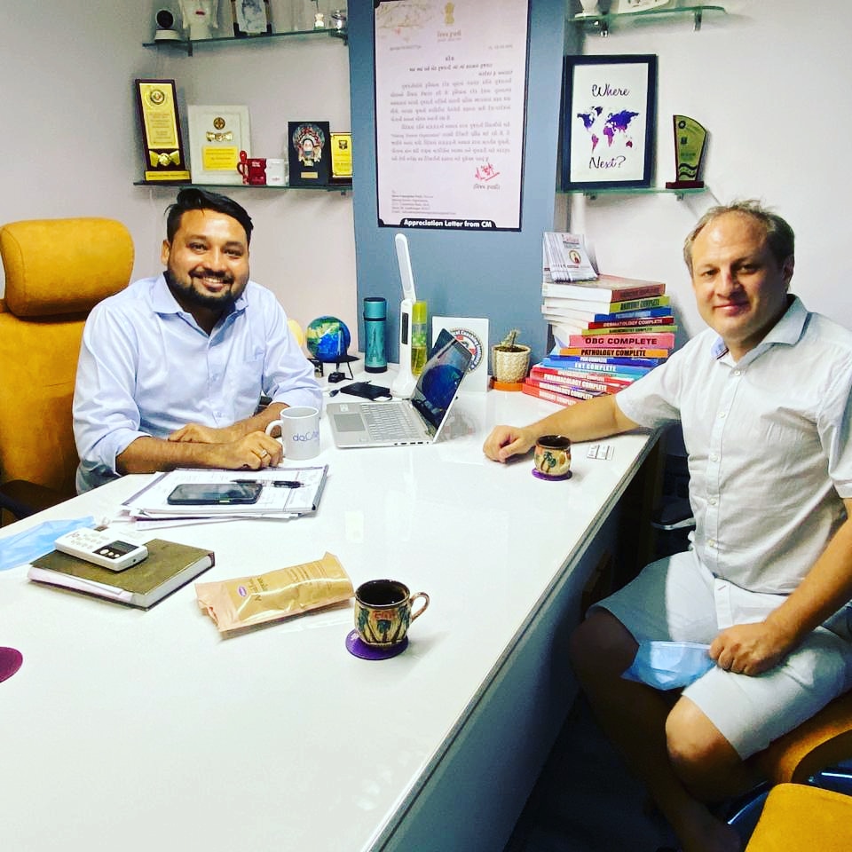 doctor_making's tweet photo. Mr. Umang Patel, MD, Making Doctors Organization had a successful meeting with Mr. Gaël  de Kerguenec, Director, Alliance Française  d'Ahmedabad and discussed about various scope for MBBS and MD in France specially in Europe.

#UmangPatel #Gaeldekerguenec https://t.co/AmDuzQ8ktc