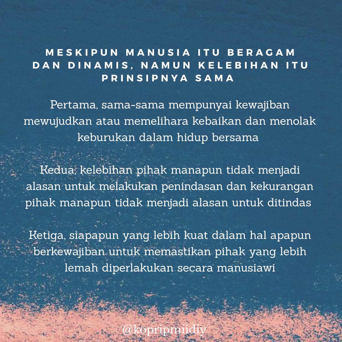 Bukankah hidup lebi indah dengan mubadalah 🤗

Sumber: Buku Qiroah Mubadalah (Karya Faqihudin Abdul Kodir)