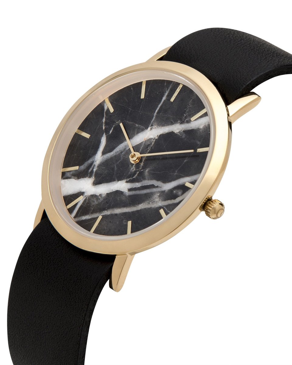 Feeling stylish? #etsy shop: Black Marble Classic Watch etsy.me/333DRZH #anniversary #gold #unisexadults #no #steel #nylon