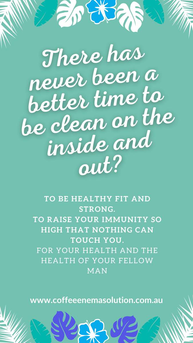 CoffeeEnemaSolu's tweet photo. There has never been a better time to be clean on the inside and out. To be healthy fit and strong. To raise your immunity so high that nothing can touch you mentally or physically. For your health and the health of your fellow man.
https://t.co/aKCT8t1yoM https://t.co/nKayd6QjE5