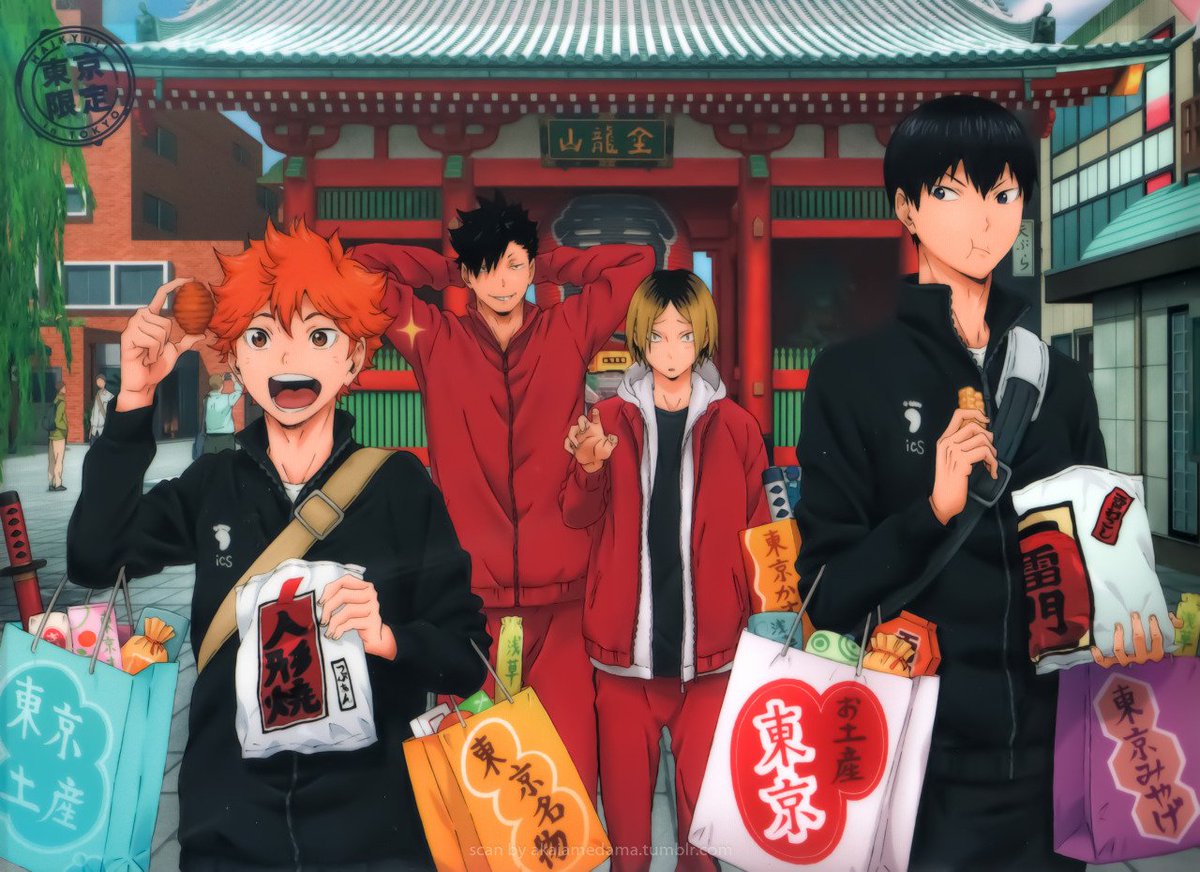 kagehina and kuroken at tokyo