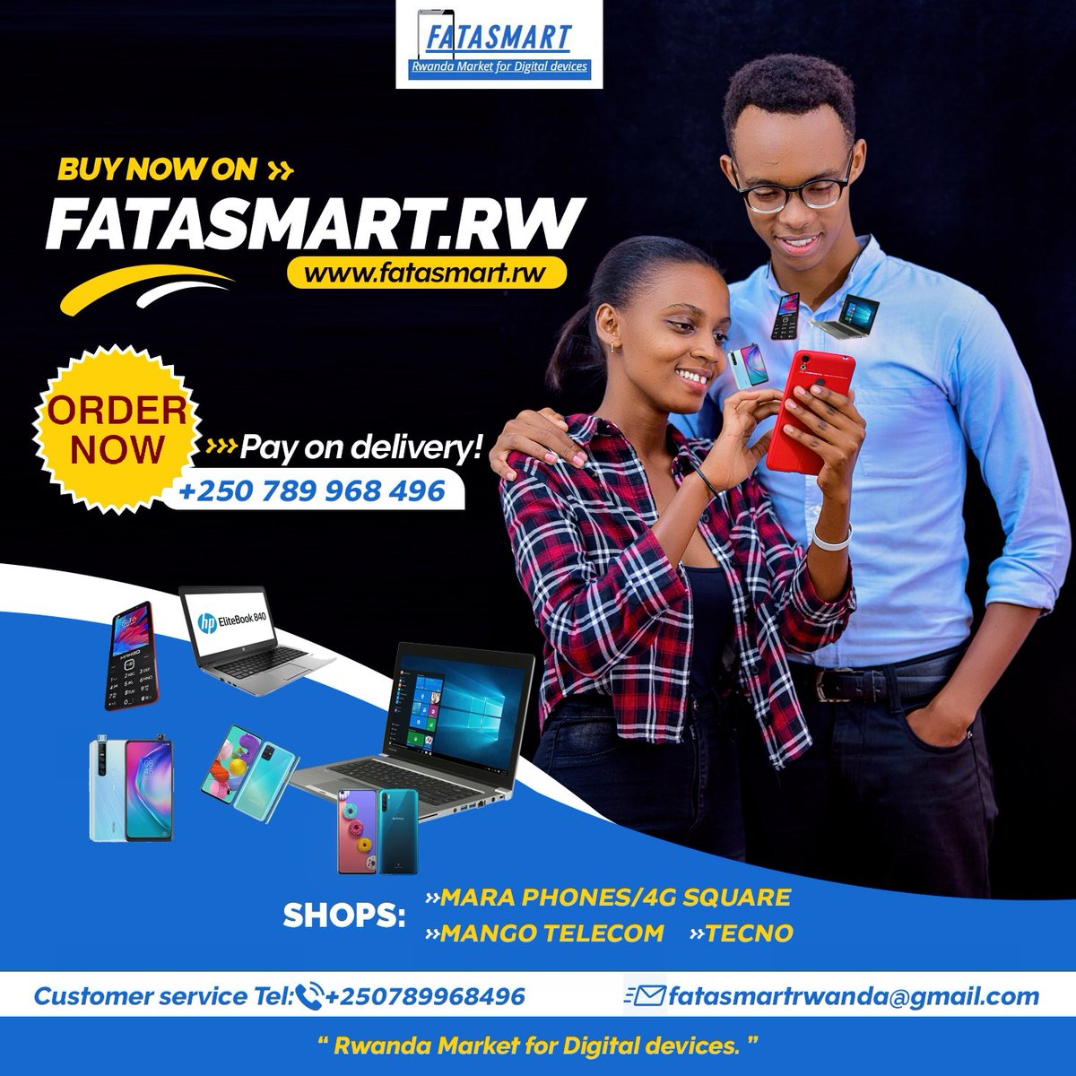 fatatechrwanda's tweet photo. Kora order kuri https://t.co/xwDbHDFpX3 tugufashe kubona mu #Rwanda devices yose wifuza yaba iya @MaraPhones: Mara x &amp;Mara z, @Mango4G: #akabuto M2, @TECNOMobileRW, @infinixrwanda, #Itel, Samsung store/ @4Gsquare,ukigurira devices kugiciro kiza ukoresheje https://t.co/xwDbHDFpX3 https://t.co/wjoAgBjSgF