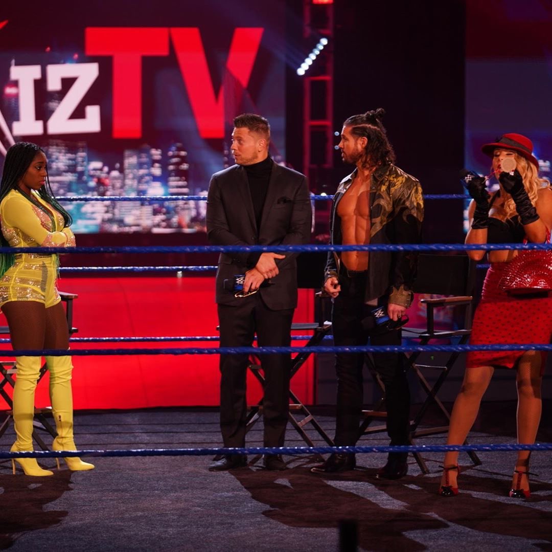 PrettyMyProblem's tweet photo. And before any of you throw a hashtag out and try to paint Miz and I as “ratings sharks”. I’ll have you know that we truly care about our guests and their feelings. We believe everyone should air out their differences and talk about their problems. https://t.co/e53PZMovib