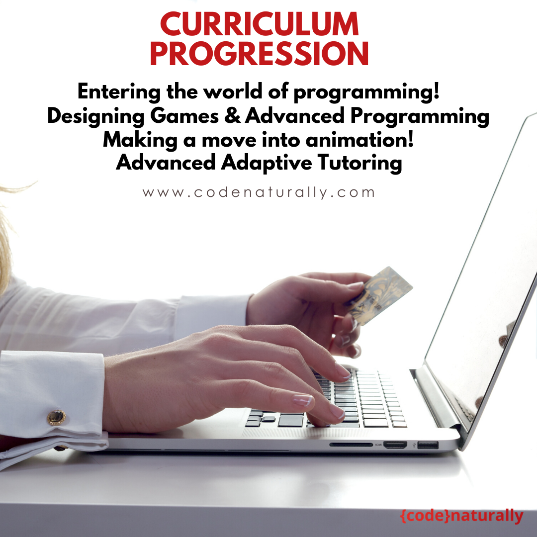 CodeNaturally's tweet image. Curriculum Progression
Entering the world of programming! Designing Games & Advanced Programming Making a move into animation!
Try Code Naturally Tutors Get in touch today 
codenaturally.com
 .
 .
 . #coding #programming #learncoding #developer #code #python #coder