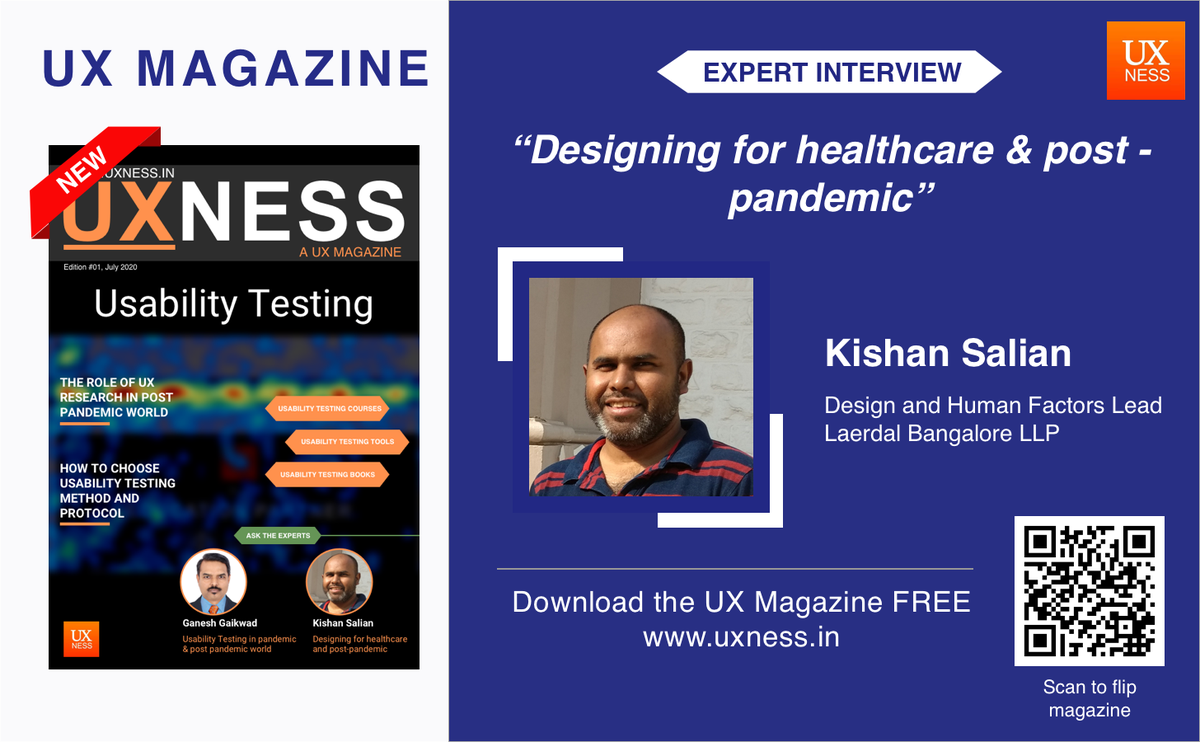 uxness's tweet photo. Check out the interview of Kishan Salian @kishankits
(Design & Human Factors Lead) published in UX Magazine 'UXNESS' edition#1.
UX Magazine: https://t.co/UXTUVBiQ8g
#UX #UXdesign #Designmagazine #UXmagazine #eMagazine #Publication #UXUI #Design https://t.co/rNsKodh4n4