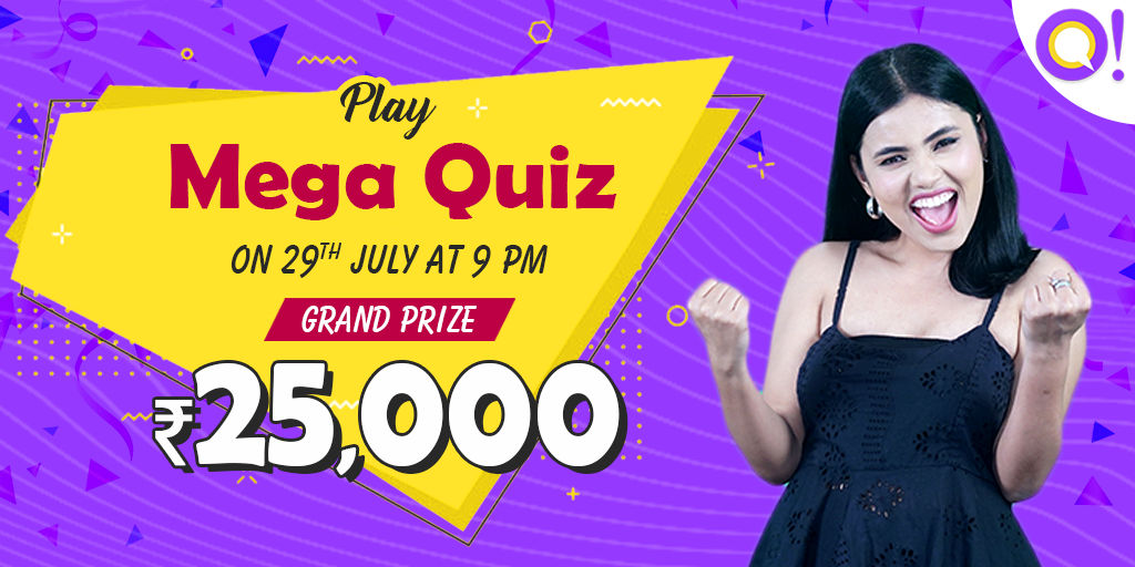 GoQureka's tweet photo. Stay Tuned with Today Special Offer! Win ₹25,000 Mega Quiz at 9 PM today. Don't miss it.
#KheloFastJeetoFast #MegaQuiz #Qureka #WednesdayThoughts  #onlinegame #WednesdayMotivation #WinCash https://t.co/gPVvwk6VbF