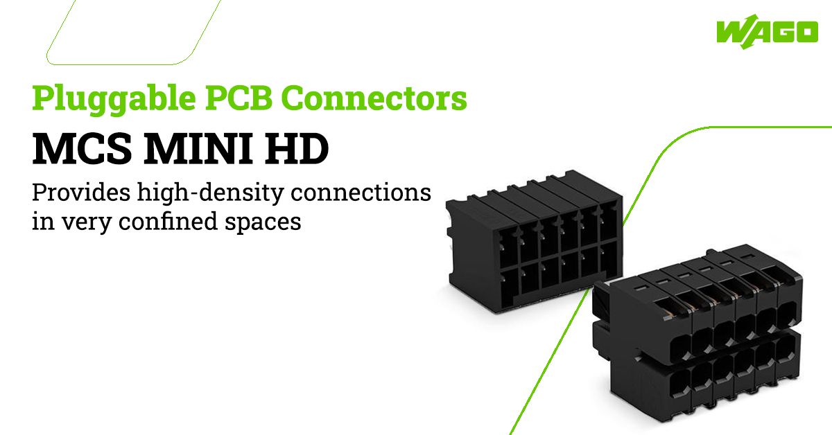 WAGOIndia's tweet photo. WAGO's double-row MCS MINI HD connector is designed for control circuit applications (e.g., I/O interfaces) in compact spaces.  For more details visit us: https://t.co/WcqCuMLBKo
#MCS #TerminalBlocks #MultiConnection #Connection #Connectors #Solution #WAGO #WAGOIndia https://t.co/4HjpRk0rcO