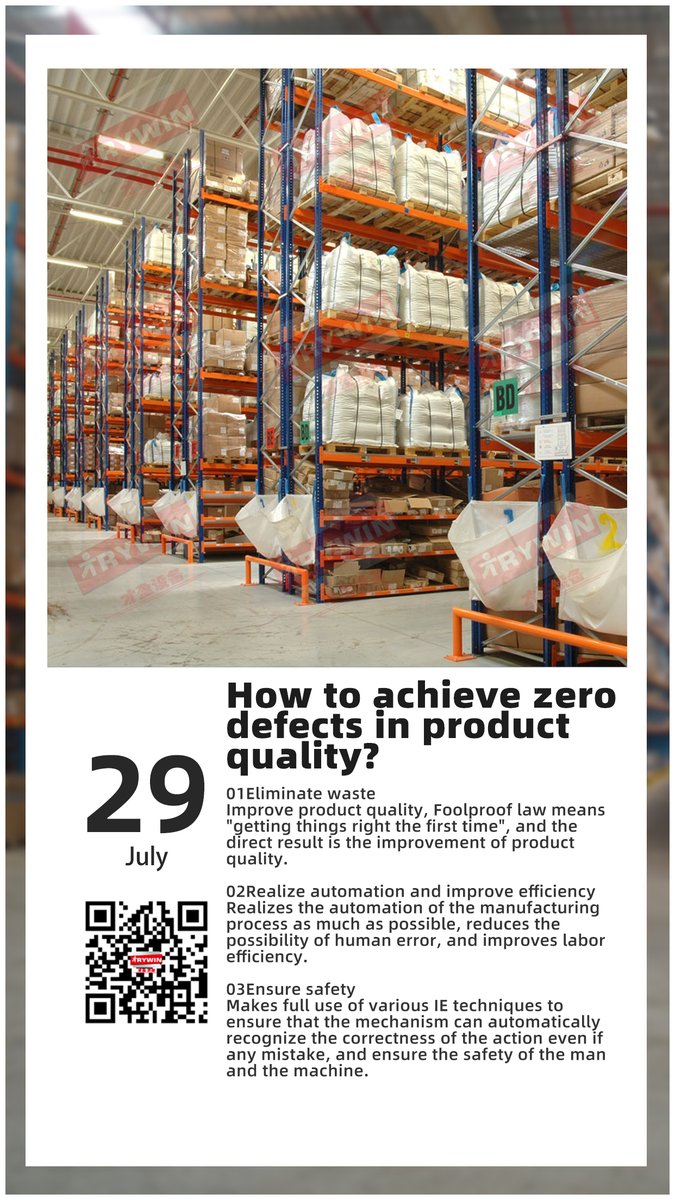 GZTryWin's tweet photo. 🌱How to achieve zero defects in product quality?✅✅✅
01Eliminate waste
02Realize automation and improve efficiency
03Ensure safety
#TryWin #logistics #distributor #manage #storage #space #StorageSystems #Warehouse #New #Inventory https://t.co/8kITS8nTtN