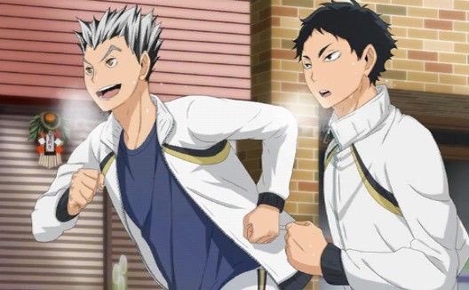 morning jog with bokuaka