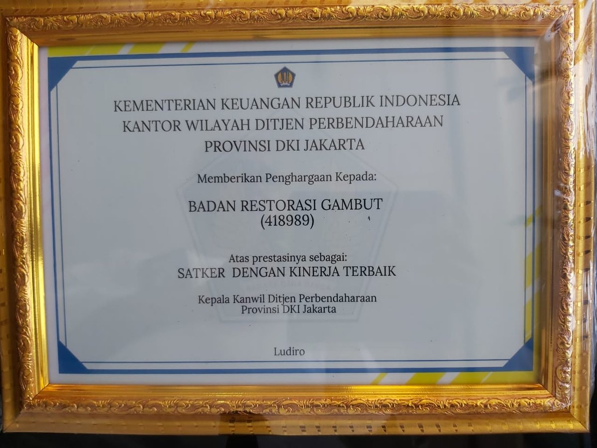 Skrnoname's tweet photo. Selamat Kepada @BRG_Indonesia 
#BRGSatkerTerbaik 
#BRGSatkerTerbaik 
#BRGSatkerTerbaik
@KemensetnegRI @KSPgoid https://t.co/irXtYodIdY