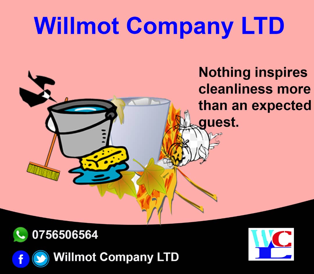 Don't be caught off guard by unexpected guests that might find your home a mess, inquire from Willmot for 24/7 maids and cleaners. @KiwuuwaMedie @collections_our @nabunya_erios
