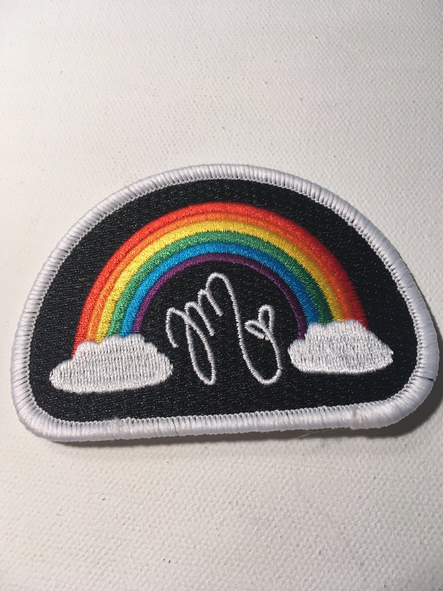 calilovesjulia's tweet photo. hey guys! i’m selling this rainbow embroidered patch from julia’s website for 2.00! i orginally bought it for 5:) and free shipping! https://t.co/PwvjX43JxA