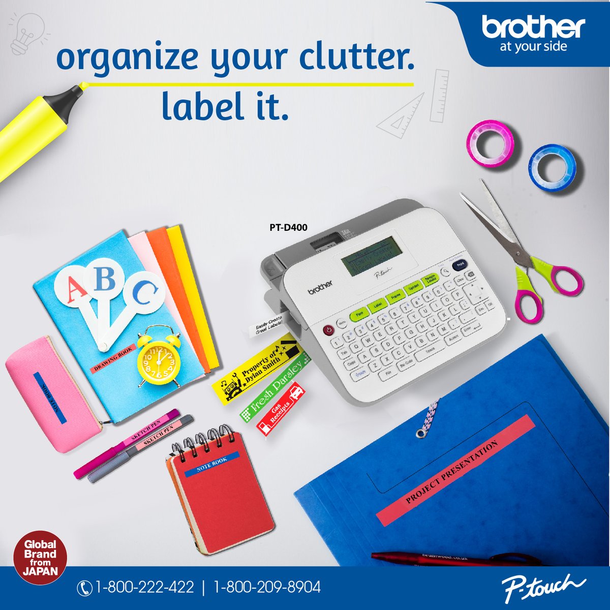 brotherindia's tweet photo. Organize your clutter - #JustLabelIt

Organizing can be fun, especially when you can customize your own tapes.

#PTD400 - https://t.co/Gtyeqp1alY

#Labels #LabelPrinter #LabelMaker #Brother #BrotherIndia #BrotherAtYourSide #AtYourSide #BrotherLabeler #GlobalBrandFromJapan https://t.co/VoduOiRQhE