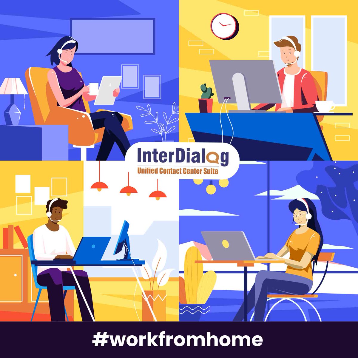 teckinfoindia's tweet image. Empower your  remote agents with right tools to be productive while working from home #agentempowerement #contactcentertechnology #remoteagents #InterDialogUnifiedContactCenterSoftware
