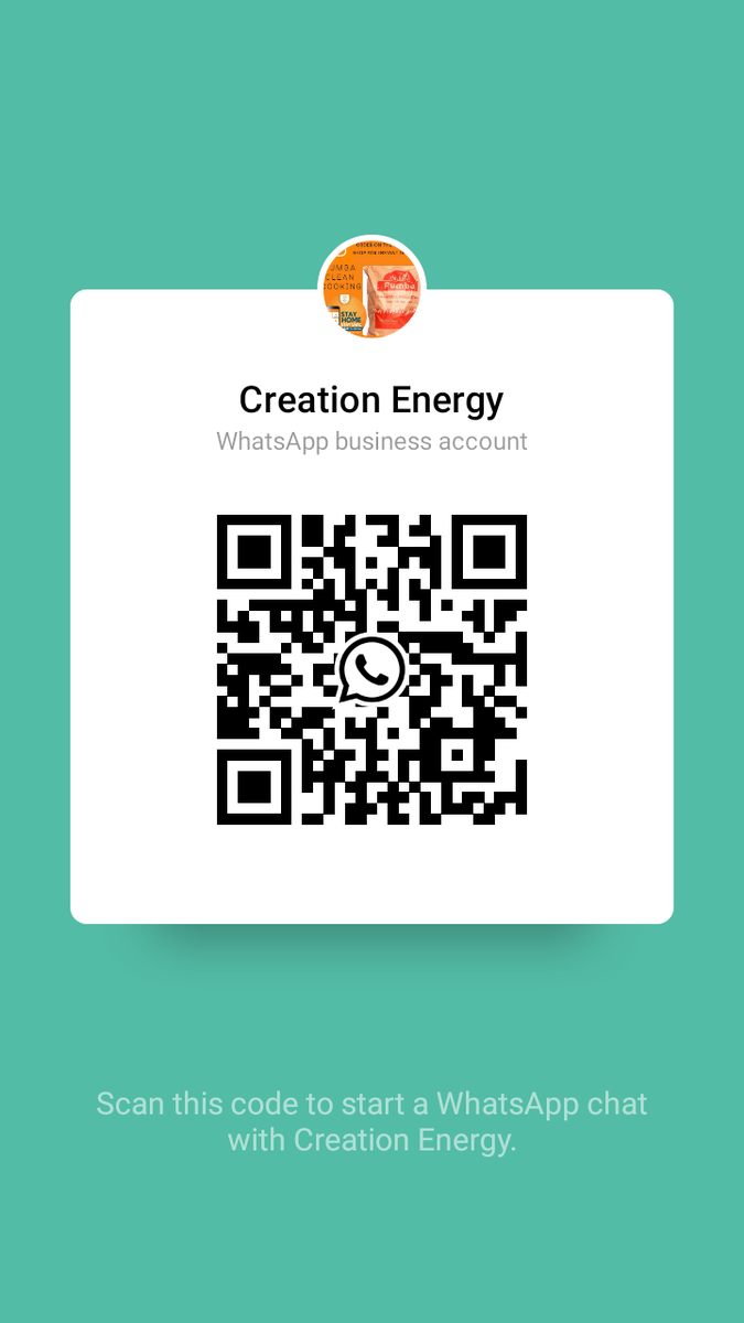 creation_energy's tweet photo. Chat with us on WhatsApp and ask any question about us:
Message Creation Energy on WhatsApp. https://t.co/cDa6uOlaq8 https://t.co/597kAbkdKl