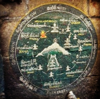 Each lingam is installed at one of the four cardinal points (North, East, South & West) and four inter cardinal points (North East, North West, South East & South West). The guardians of the 4 cardinal points are called ‘Lokapalas’. The eight deities are called ‘Ashta Lokapalas’.