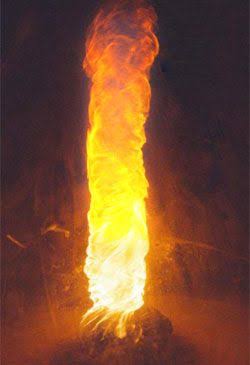 The fire column is considered as the original symbol of the lingam, the source of creation which has no beginning and no end. It is omnipresent in the cosmos throughout the galaxies and the endless cosmic ocean.