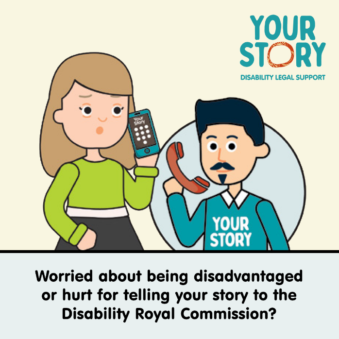 VicLegalAid's tweet photo. Are you worried about sharing your story with the Disability Royal Commission?
Contact Your Story Disability Legal Support on 1800 77 1800 or go to https://t.co/Ur3zWgufED for free legal advice. #yourstory #YourStoryDisabilityLegalSupport #DisabilityRCsupport https://t.co/x0WlyXQyRw