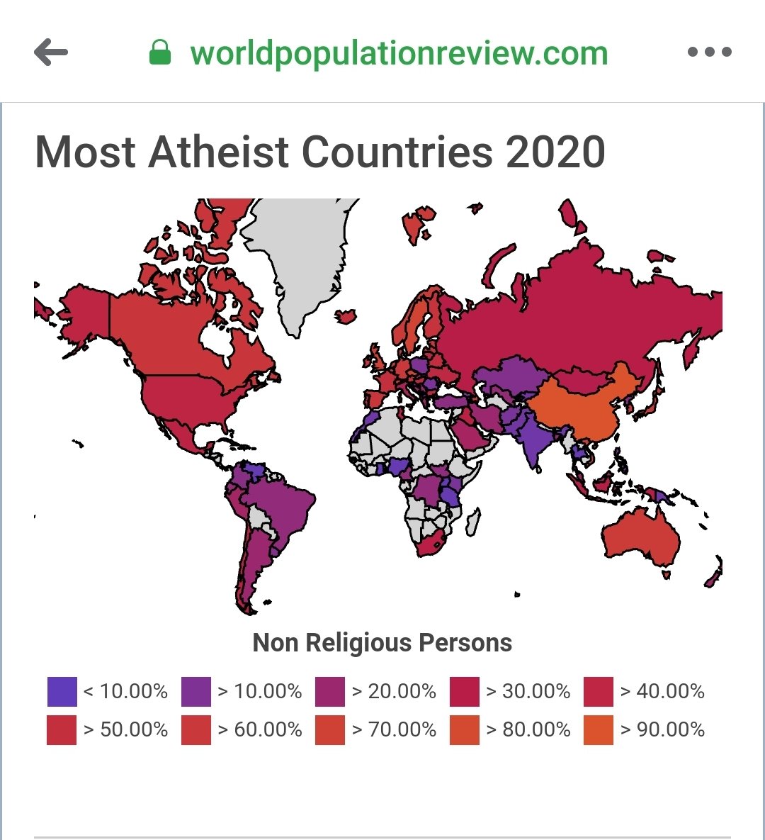 Non Religious Countries non-religious-countries