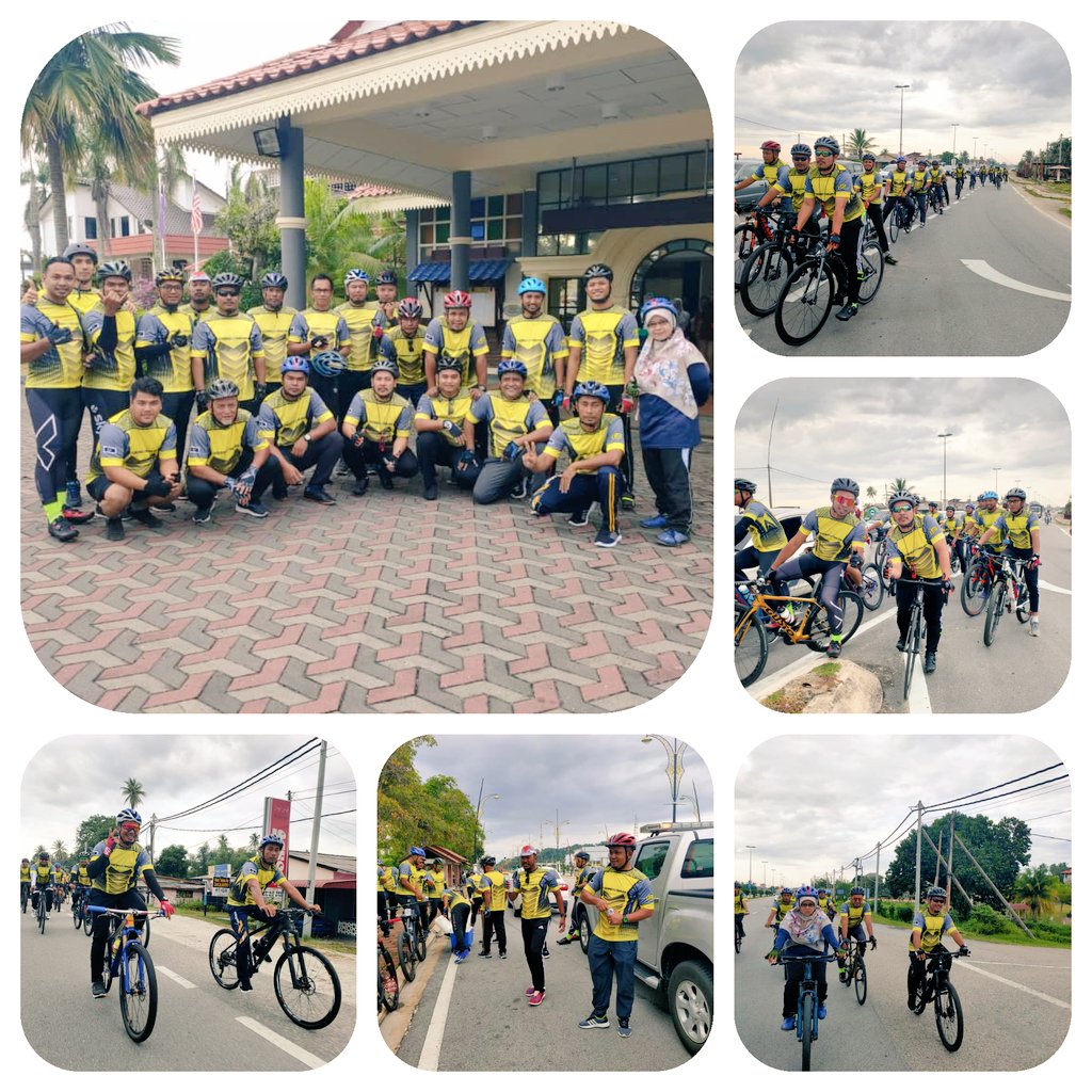 Roadcare_T1's tweet photo. Kayuhan Sihat #Zeropotholes JKR Marang &amp; Roadcare Terengganu. Program ini adalah utk memastikan laluan FT003 daerah Marang bebas dr pothole bg pengguna jln raya yg akn melalui jln tersebut sempena Hari Raya Aidil Adha. #teamroadcare https://t.co/hoPKnIAJnI