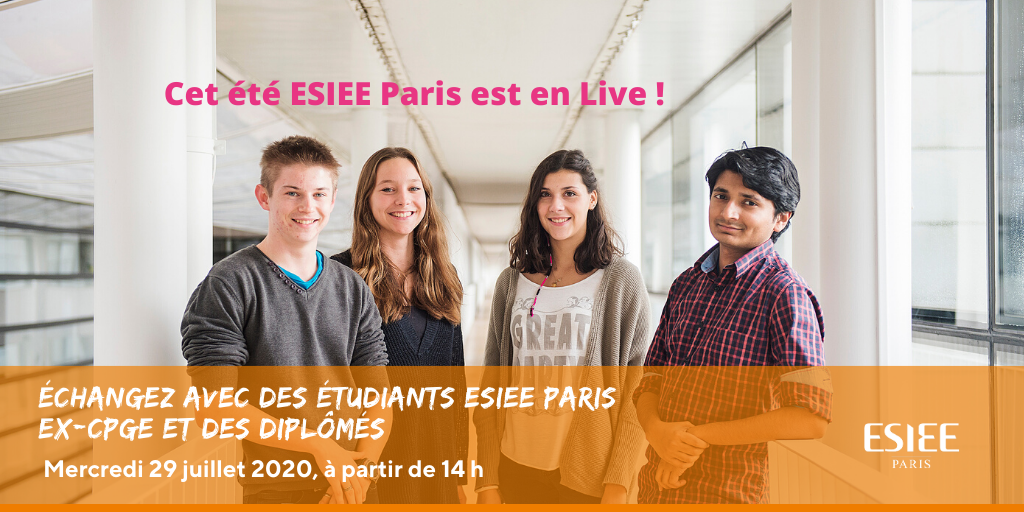 [LIVE] 📣 Étudiants en classes #prépas : vous venez de terminer votre concours &amp; recherchez votre future école d’ingénieur ?
Posez toutes vos questions lors du Live organisé aujourd’hui mercredi 29 juillet !
✅ Rendez-vous sur la chaine Youtube #ESIEE : fal.cn/39pAt