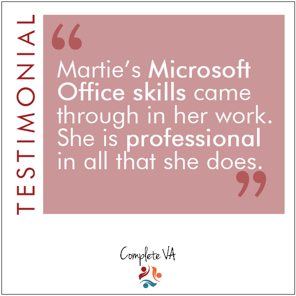 completeva's tweet photo. Years' of experience and loving what we do as #Virtual Assistants is what makes us #efficient.  https://t.co/5w4Mopaiad

#MsOffice #VA #Testimonial #Professional https://t.co/8MHPlFIliv
