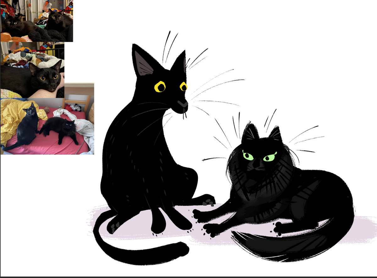 Very smol fluffy Ladybug and very Lorge Sammy belong to  @hsifyppah