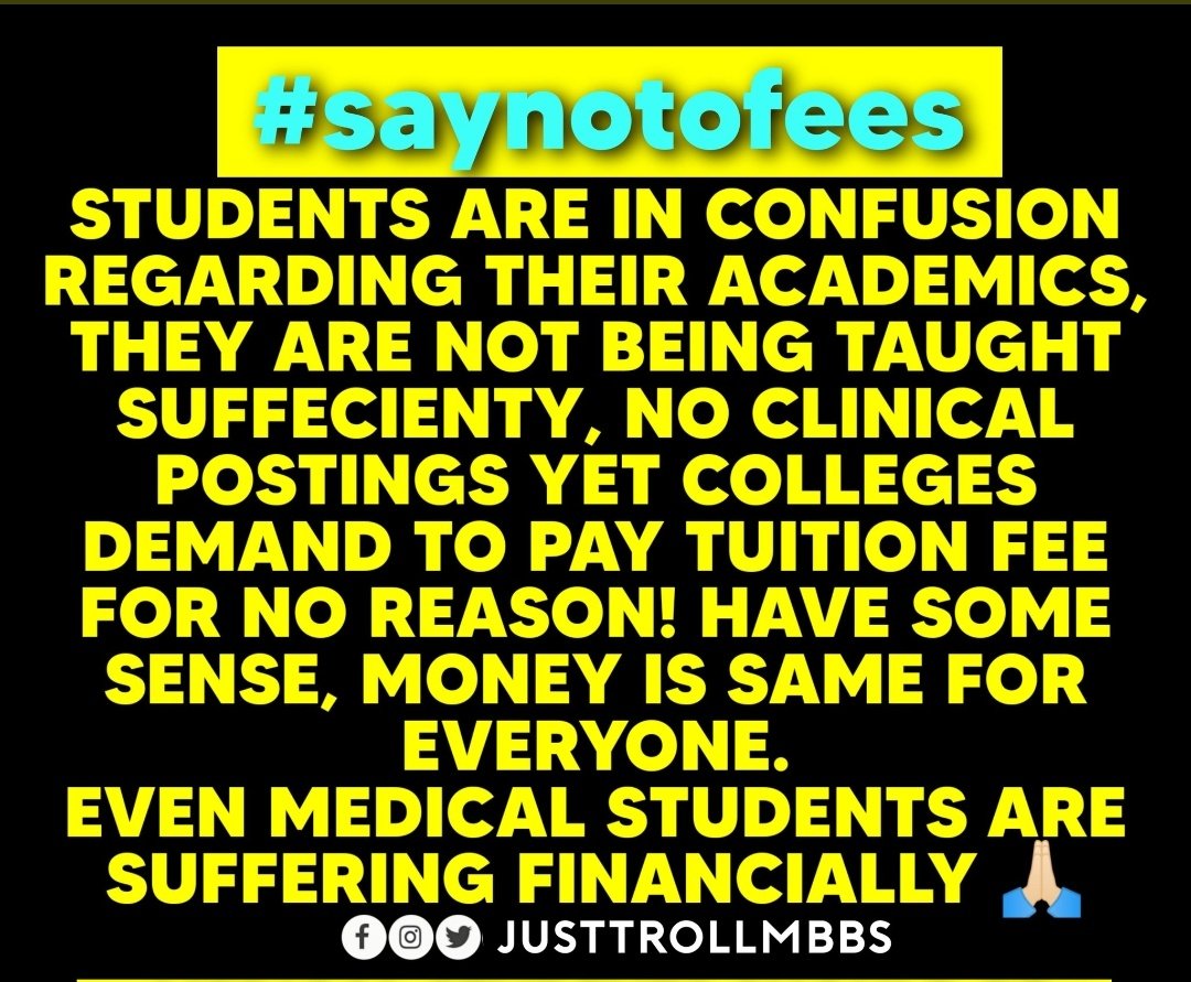 DivyVasavada's tweet photo. I stand for the demand of
#TwitterTrendAlert
#10AMto12PM
#ALLIndiaAlert
#SayNoToFees
@CMOGuj @vijayrupanibjp @MoHFW_GUJARAT @Nitinbhai_Patel @imBhupendrasinh @JayantiRavi https://t.co/YHONU0WoQb