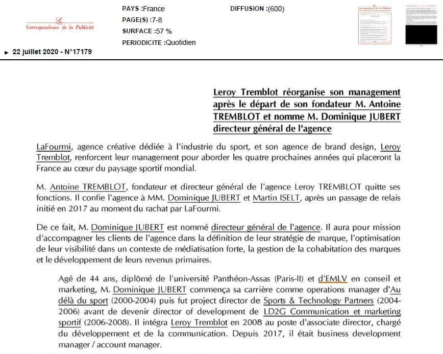DevinciAlumni's tweet photo. 🥳 NOMINATION 👨🎓
Félicitations Dominique pour cette nomination !
@EMLVparis #promo2000
#LeroyTremblot https://t.co/7DHmE87fd9