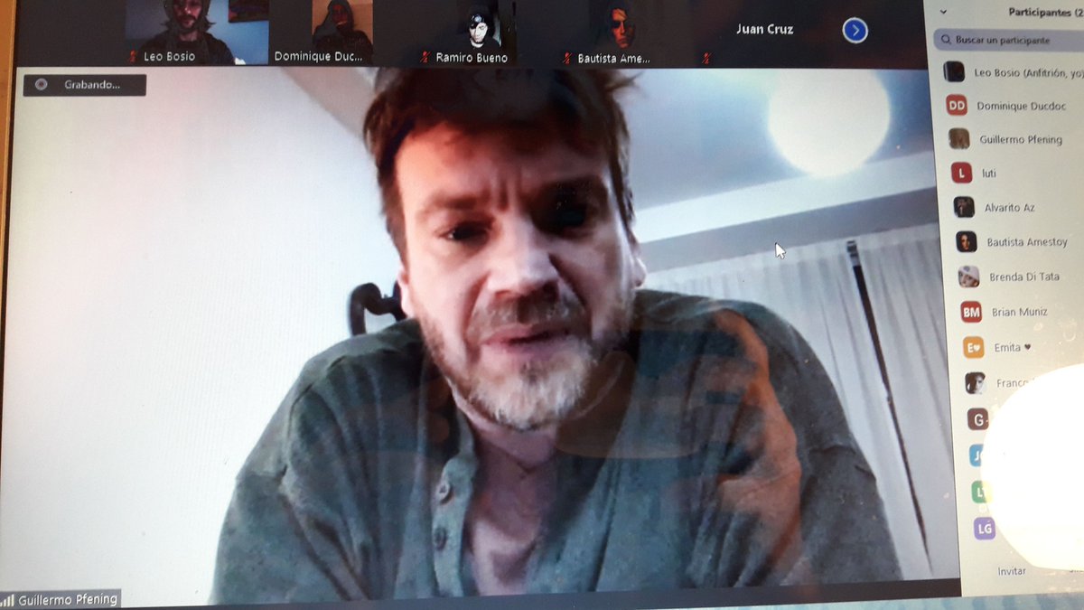 Gracias <a href="/GPfening/">guillermo Pfening</a> querido por compartir tu visión y experiencia con nosotrxs #CROSSACT2020 #elestadodelactor #artecracia @LabMarte