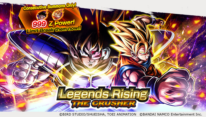 Dragon Ball Legends On Twitter Legends Rising The Crusher Is On New Sparking Super Saiyan Goku Turles Join The Fight This Summon S Sp Drop Rate Is 10 And In Consecutive Summons