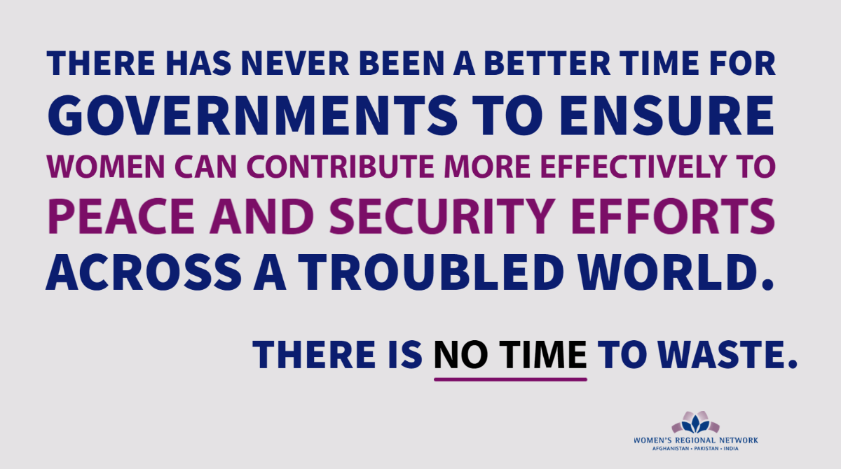 WRNnews's tweet photo. 20 years of #UNSCR1325 on #Women, #Peace & #Security.
There is NO TIME to waste!
#WomenInPeaceProcess #AfghanPeaceProcess #WPS https://t.co/X3CFOjGjTN