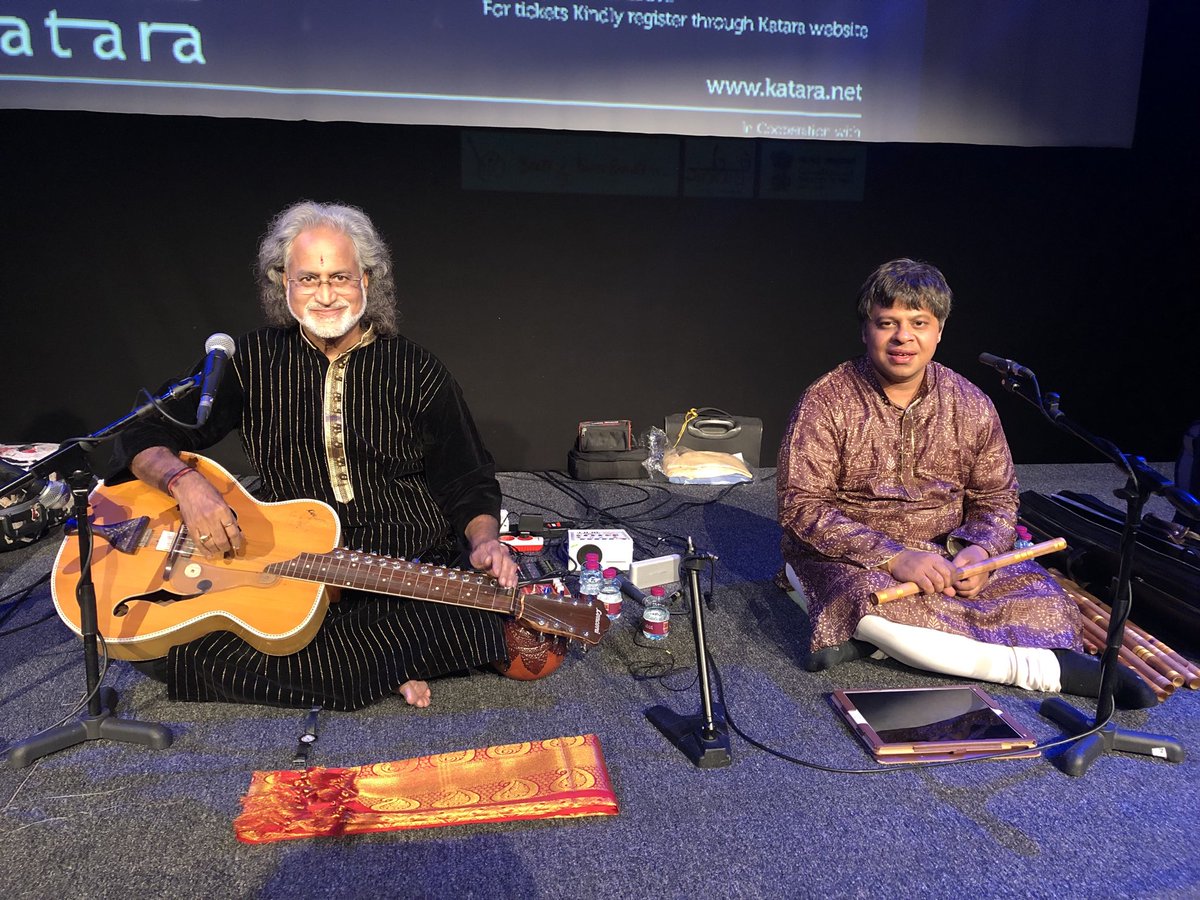 Wishing the legend Pt. Vishwa Mohan Bhatt ji a very happy 70th birthday. Itโs been an honour knowing you and sharing the stage with you Sir. An ever inspiring artist ๐๐ https://t.co/Q6OvkpRspL