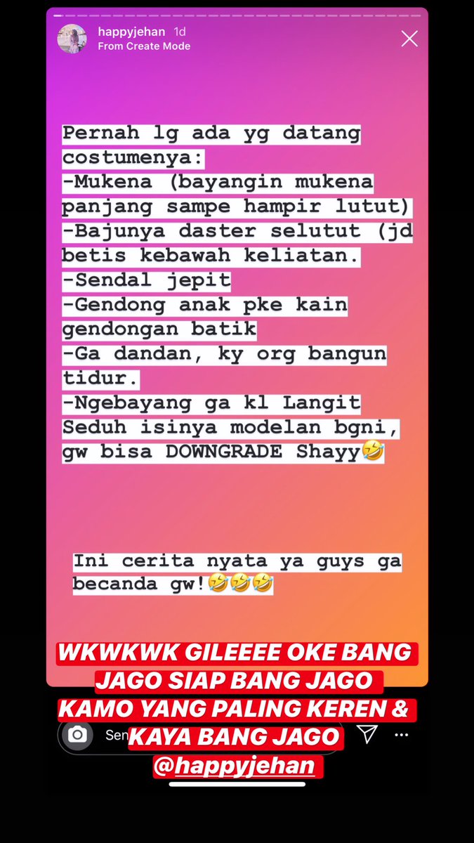 awkarin's tweet photo. Baru tau ada orang sesombong ini astaga 🙃🙂🙃🙂 OKE BANG JAGOO SIAP KAMO YANG PALING KEREN BANG JAGO.

Gue mau dateng ah, pake sendal jepit. https://t.co/qRPUvbyqzf