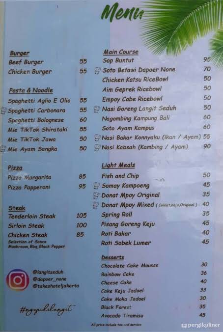 1. Ownernya nggak ngerti branding.
2. Mau highend tapi daftar menu pake comic sans dan desain belepotan.
3. Mau highend tapi harga std
4. Rooftop ≠ highend. Apalagi dengan desain begini.
5. Body shaming kastemer. 
6. This is not how you communicate. They could be better.