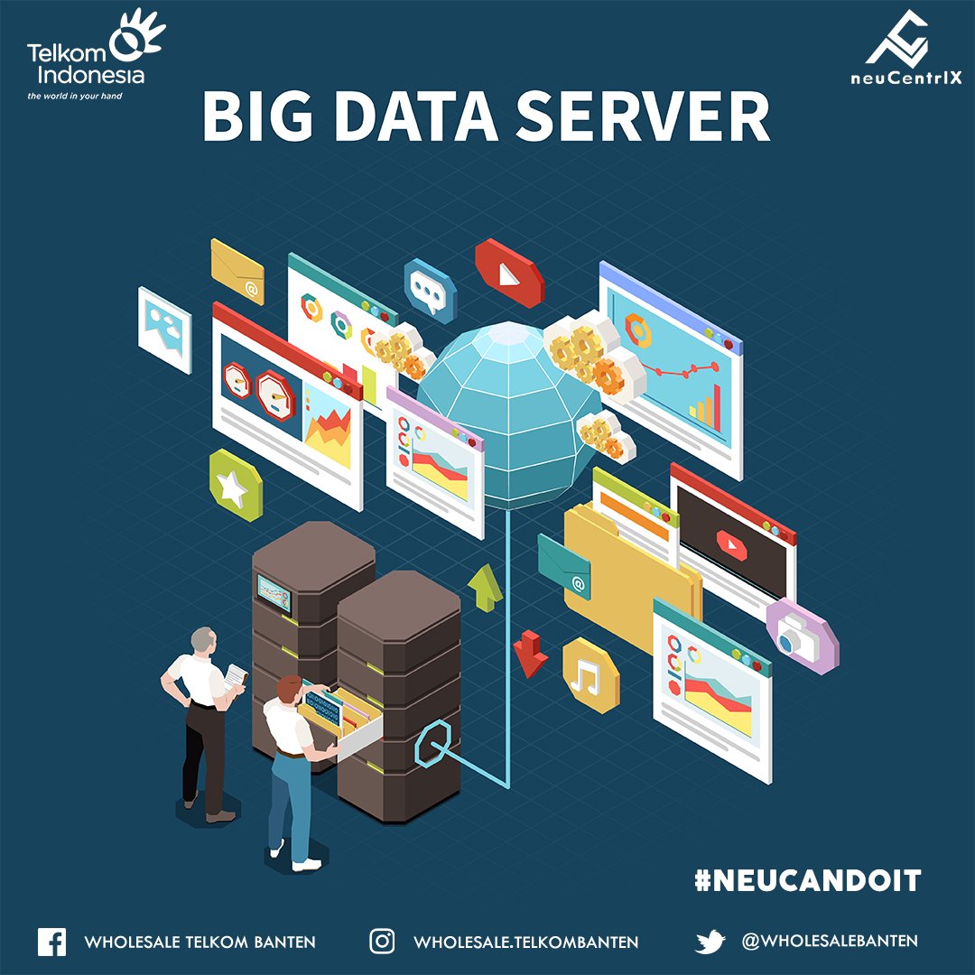 wholesalebanten's tweet image. Big data adalah kumpulan data yang lebih besar dan lebih kompleks, terutama dari sumber data baru. Set data ini sangat banyak sehingga software pemrosesan data tradisional tidak dapat mengelolanya. #neuCentrIX #neucloud