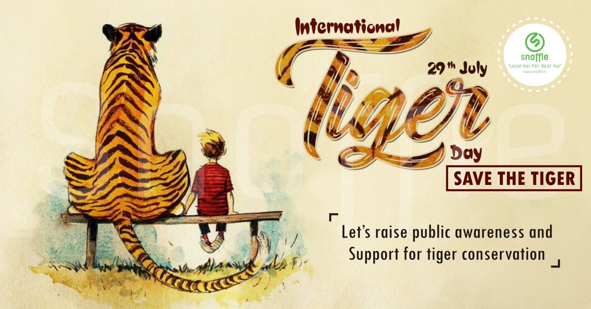 SnoffleRetail's tweet photo. Protect tigers and their habitat. 
Download the app- https://t.co/GpVMitJTsY

#tiger #savetiger #protecttiger #saveanimal #snofflegrocery #groceryonline #groceryshopping #grocerydelivery #groceryapp #snoffleindia #snoffle #staysafe #stayhome #vocalforlocal #local #localproduct https://t.co/l0TuwkOi4h