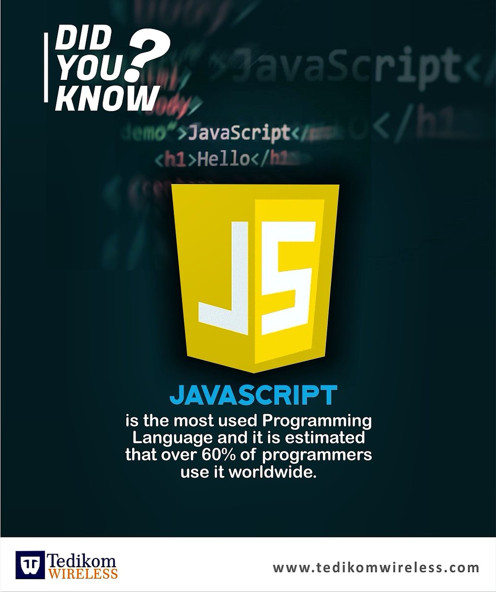 tedikom_academy's tweet photo. Learn Javascript at #TedikomICTAcademy and become proficient in the #programminglanguage.
Visit our Facebook page for more details using this link👇👇
https://t.co/4GUaBl4x3D
#cometotedikom #softwaredevelopment #mobileappdevelopment #webdevelopment #uyo https://t.co/PTptm6TFaw